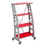 Ws5000r Pitstop Furniture Chicane Bookshelf Red 0689466646245