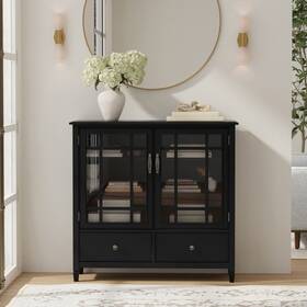 Wyndenhall 055663218378 Hampshire Solid Wood 46 Inch Wide Traditional