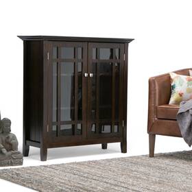 Wyndenhall 840469024502 Freemont Solid Wood 39 Inch Wide Transitional Dark Tobacco Brown 42.2