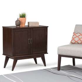 Wyndenhall 840469025066 Tierney Solid Hardwood 32 Inch Wide Mid Century Medium Auburn Brown 3