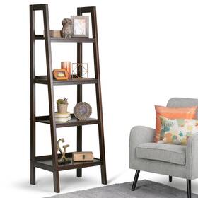 Wyndenhall 840469026094 Hawkins Solid Wood 72 Inch X 24 Modern Dark Chestnut Brown W