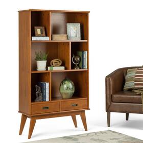 Wyndenhall 840469036390 Tierney Solid Hardwood 64x35 Inch Modern Wide Teak Brown 35 W X 14 D