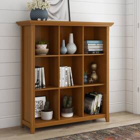 Wyndenhall 840469059511 Normandy Solid Wood 48x44 Inch Transitional 9 Light Golden Brown 44 I