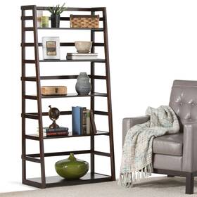 Wyndenhall 840469077133 Normandy Solid Wood 63 Inch X 30 Brunette Brown W 15.9 D