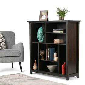 Wyndenhall 840469077324 Halifax Solid Wood 44 Inch X Transitional Hickory Brown W