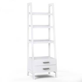 Wyndenhall 840469094352 Hawkins Solid Wood 72 Inch X 24 Modern White W 20 D H