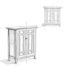 Wyndenhall 840469096219 Freemont Solid Wood 39 Inch Wide Transitional Farmhouse Grey 42.2 H X