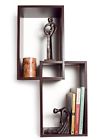 Xf11034 Danya Laminated Walnut Veneer Intersecting Wall Mount Rectangular 878073009073