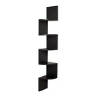 Xf11035bk Danya Laminate Large Corner Wall Mount Shelf Black 878073001831