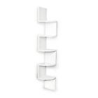 Xf11035w Danya White Laminate Corner Wall Mount Shelf Large 878073001299