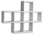 Xf11056wh Danya Cubby Laminated Veneer Shelving Unit White 878073000872