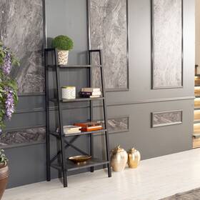 Yjtonwin 966234725594 Bookcase With Shelves Wood Bookshelves For Living Room Grey Modern And Contem