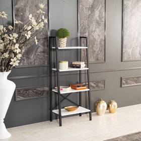 Yjtonwin 966234725617 Bookcase With Shelves Wood Bookshelves For Living Room White Modern And Cont