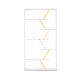 Yjtonwin 966234726591 Bookcase With Shelves Room Divider For Living Bedroom Yellow Modern And Conte