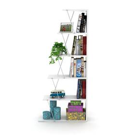 Yjtonwin 966234749453 Modern 5 Tier Ladder Bookshelf Organizers Narrow