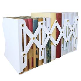 Yuetshuni Yuet.be.8978 Metal Bookends Book Ends For Heavy Books Adjustable White-new