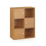 Furinno Pasir 3-TIER Shelf With Door/round Handle Light Cherry. Fixed Price $47.16.