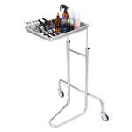 Stainless Steel Lab Cart With Single Tray & 2 Silent Wheels For Clinic. Fixed Price $94.99.
