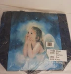 2 Bag Set- Navy Blue Canvas,mary Baxter St. Clair,angel Tote Sealed. Fixed Price $26.95.