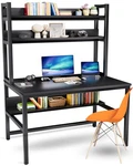 Aquzee Computer Desk With Hutch And Bookshelves, Large Leg Room 47 Inch Width.... Fixed Price $231.33.