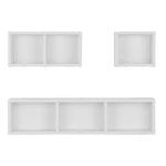 Danya B. Bauhaus Floating Geometric Cubby Wall Shelves - Set Of 3 Sizes White. Fixed Price $94.34.