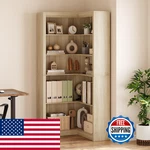 Garveehome Corner Bookshelf 71.8 In Farmhouse Bookcase L-shaped. Fixed Price $204.43.