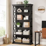 Tribesigns 71" Tall Etagere Bookcase 6-TIER Bookshelf Open Display Rack. Fixed Price $169.90.
