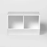 Stackable Laminate 2-COMPARTMENT Kids' Storage Bin White Pillowfort. Fixed Price $63.00.