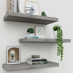 Upassion Floating Shelves For Wall Set Of 3, 16" Gray Inch, Grey. Fixed Price $69.58.