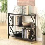 Convenience Concepts Tucson 2 Shelf Bookcase Black Wood Finish. Fixed Price $125.50.