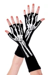 New Sexy Music Legs Fingerless Mid-arm Length Skeleton Hand Bones Gloves. Fixed Price $13.46.