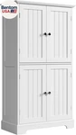 Bathroom Floor Cabinet, Modern Storage With 4 Doors And Adjusta. Fixed Price $176.28.
