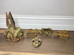 Necromunda Terrain Scratch-built Table Top Wargame Warhammer 40K, Sci Fi Lot. Fixed Price $100.00.