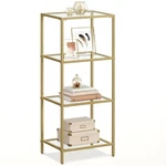 Vasagle Bookcase, 4-TIER Bookshelf, Slim Shelving Unit For Bedroom, Bathroom,.... Fixed Price $54.16.