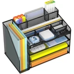 4 Tier Mesh Desk Organizer With File Holder Multi-functional Paper Letter T.... Fixed Price $32.25.