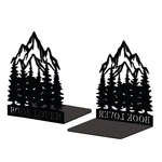 Peacoblue Metal Bookends For Shelves, Modern Decorative 5.3X4.3X6.3IN, Black. Fixed Price $30.54.