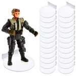 24 Pcs White Acrylic Floating Action Figure Wall Shelves 3 Inch Display .... Fixed Price $32.25.