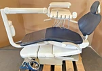 Adec 511 Dental Exam Chair W/ New Black Upholstery & 532 Radius Delivery Unit. Fixed Price $10999.99.