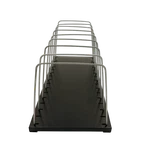 Huron Slot Metal Vertical Organizer W/ Adjustable Wire Separators Black 0158. Fixed Price $33.21.