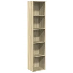 Bookcase Sonoma Oak Engineered Wood Tall Rectangular Vidaxl. Fixed Price $105.99.