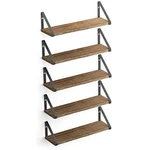 Wallniture Ponza Wood Floating Shelves For Storage, Natural Burned Small. Fixed Price $49.79.