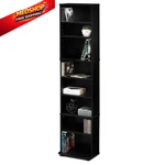 Furinno Jaya Dvd 8-TIER Tall Narrow Cd Rack, Media 8-SHELF, Espresso. Fixed Price $70.17.