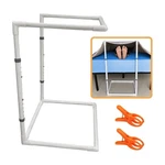 Adjustable White Plastic Bed Handle, Rectangle Shape, Mobility Rail. Fixed Price $15.00.