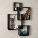 Danya B. Decorative Wall Mount Floating Intersecting Cube Accent Shelf. Fixed Price $49.99.