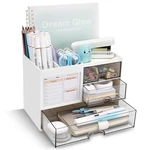 Qiyvlos Desk Organizer With 3 Drawer, Multi-functional Pencil Holder For .... Fixed Price $23.48.