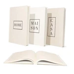 Linen Neutral Coffee Table Books Set - Fashion Designer Hardcover, Modern. Fixed Price $71.98.