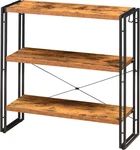3-TIER Industrial Bookcase, Rustic Open Freestanding Hori. Fixed Price $160.99.
