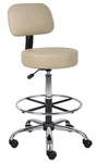 Boss Caressoft Medical/drafting Stool W/ Back Cushion Model # B16245-BG. Fixed Price $181.02.