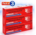 3 X Cipla Omnigel Tube Gm For Pain Relief (pack Of Each) With Menthol. Fixed Price $26.92.