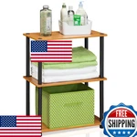 Furinno Turn-n-tube 3-TIER Corner Storage Shelves Light Cherry. Fixed Price $45.40.